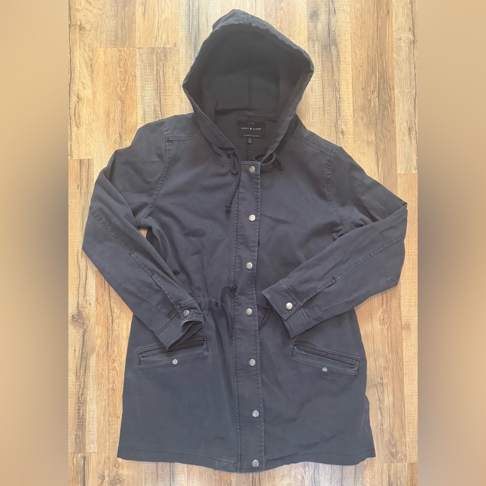 Lucky brand Women's navy blue  Hooded Jacket